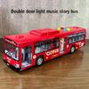 Vysoce kvalitní simulační autobus Velké velikosti odolný proti pádu Lehká hudba Model autobusu se setrvačností Zatahovací auto Vzdělávací hračky Dárky
