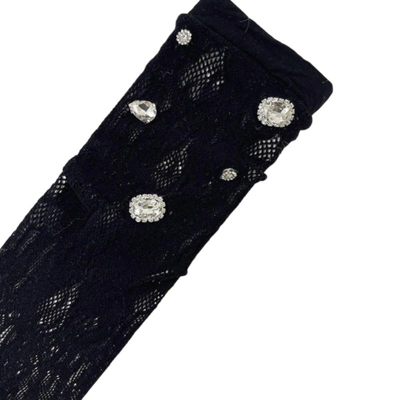 Damen-Kurzsocken Süße Kristall-Knöchelsocken Niedliche Prinzessinnen Knöchel-Kleidersocken Zarte Spitzensocken Sommerliche Wadenstrümpfe Geschenk
