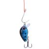 5 pezzi 3 cm Occhi Olografici 3D Mini Esche da Pesca Galleggianti Micro Esca per Bass Crankbait Amo Triplo
