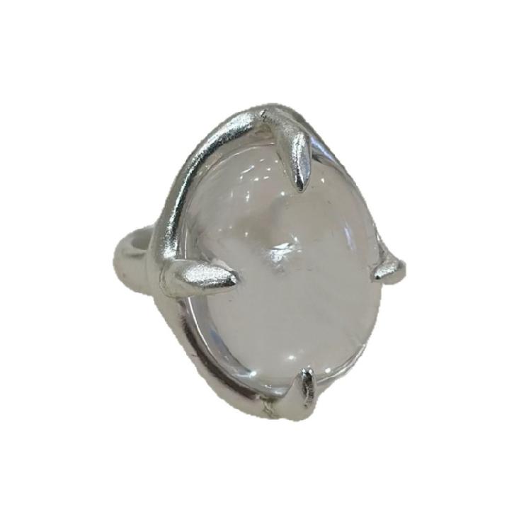 

Adjustable Finger Ring Crystal Embedded Twist Claw Artisanal Jewelry Perfect For Birthdays Anniversaries 1