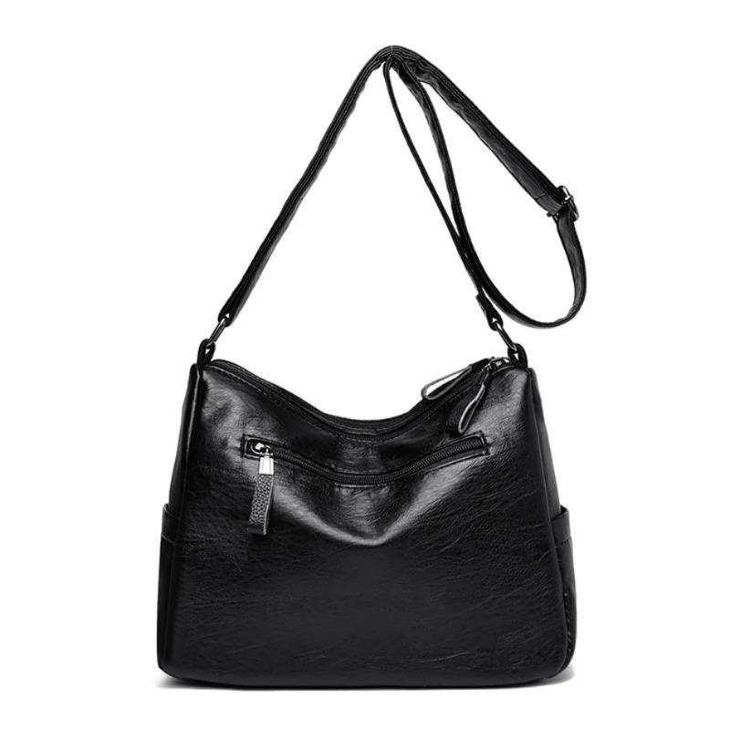 תיק צד נשים רטרו, תיק כתף לנשים, תיק נשים יומיומי מעור PU רך, מתאים לשימוש יומיומי, קניות, נסיעות לעבודה