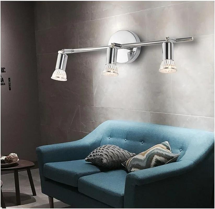 Nordic Stainless Steel Ceiling Light Multiple Strip LED Spotlights Living Room Chandeliers Lamps Home Decor Lighting Fixtures