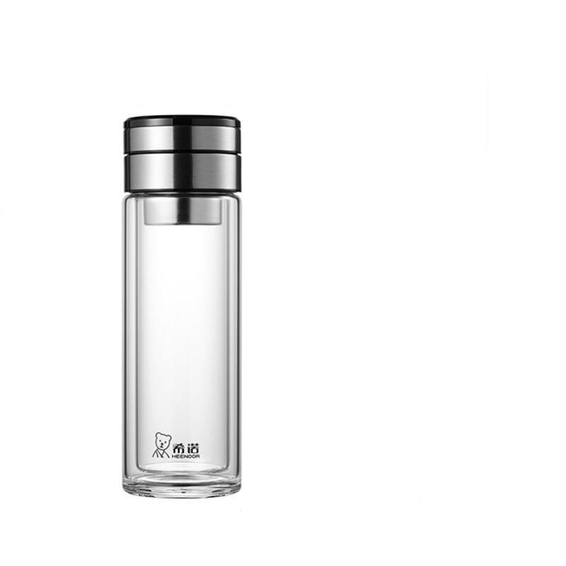 HEENOOR Double-Layer Tea Infuser Glass Cup