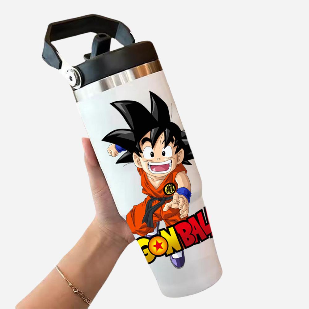 30oz Large Capacity Portable Car Cup Stainless Steel Thermos Cup with Straw Handle Travel Sports Water Bottle Vacuum Flask gift