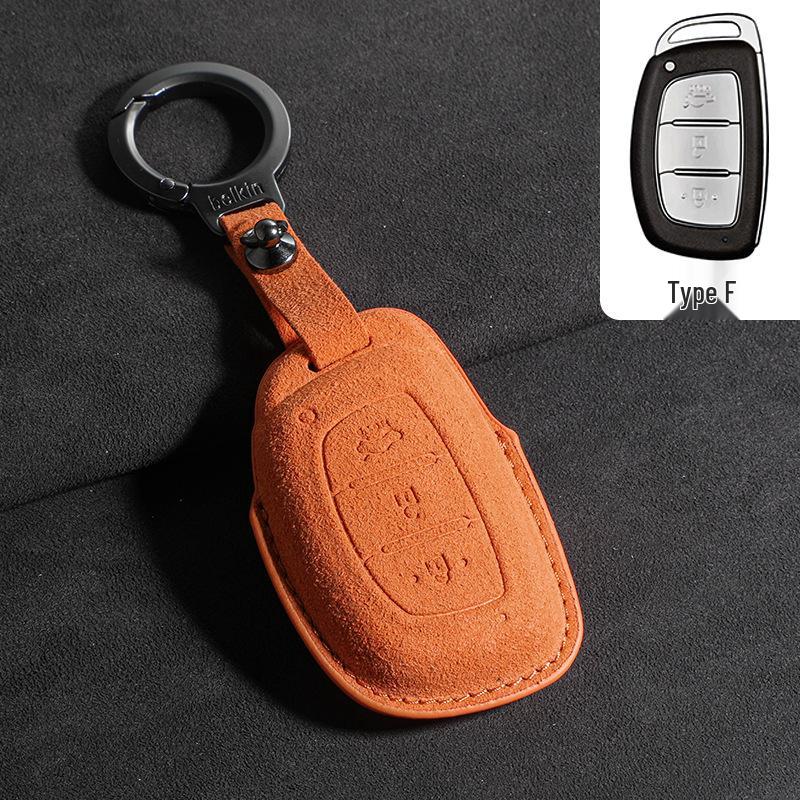 Suede Key Covers for Beijing Hyundai: ix35, MUFASA, Mingtu, Elantra, Yuena, Sonata