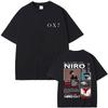 Rapper Niro OX7 Album Graphic T-shirt Unisex Women Hip Hop Fashion Pop Music T-shirts Male Casual Cotton Vintage T Shirt Streetwear
