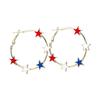Stylish Five Point Star Ear Hoops Comfortable Alloy Jewelry for Sensitive Skin Portable