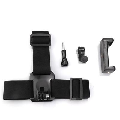 Flexible 4 Piece Adjustable Headband Phone Mount Stand System Universal Phone Grip for Stable 360 Degree Video Recording