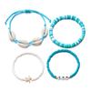 Women's bracelet set - Bohemian style starfish shell bracelet