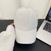Hat Men's big head circumference cap Summer wide brim versatile face small visor Solid color baseball cap Women