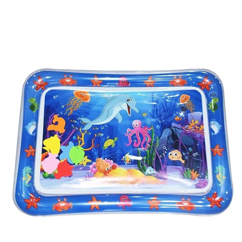 Large Baby Playing Water Mat Inflatable Water Cushion Baby Play Mat Inflatable Tummy Time Mat Early Education Water Cushion