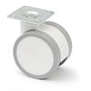 Q&Q EUROPEAN MANUFACTURING - DUNCAN SWIVEL WHEEL Ø65 H81 PLASTIC WHITE FINISH BRAKE WITHOUT BRAKE