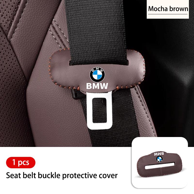 Leather Car Seat Belt Buckle Protector Anti-Scratch Cover For BMW G30 G20 M3 M5 E91 E92 E93 E36 E70 X3 X4 X5 X1 E39 F30