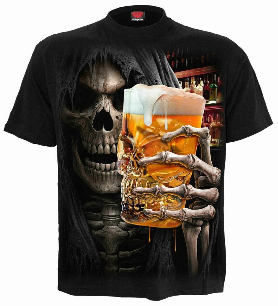 Spiral Direct LIVE LOUD TShirt/Beer/S wbr/ kull/Biker/Got wbr/ h/Reaper/Party wbr/ /Gift/Rock Unisex T-Shirt XXXXL