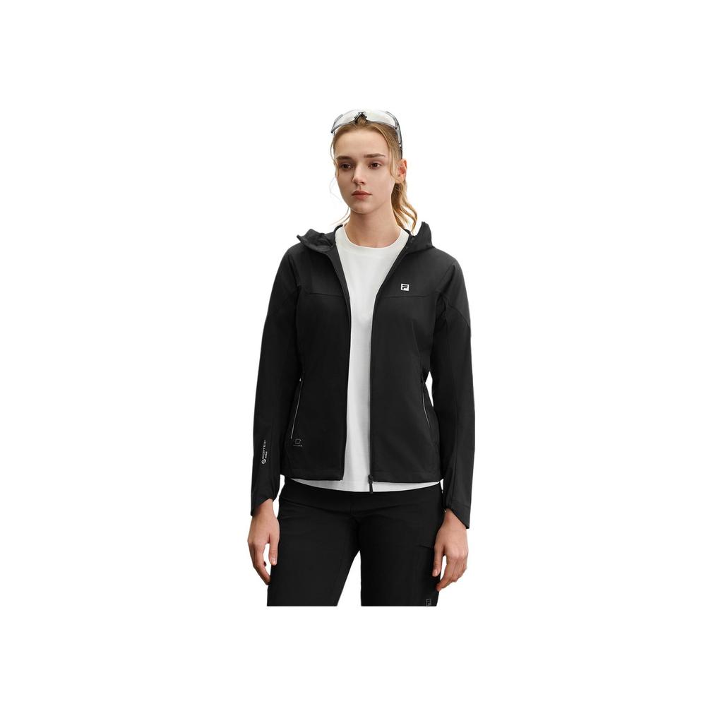 New FILA AthleticsEXPLORER SS25 Jacket Women's Pitch Black BK A11W527704F-BK