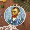 1pc Van Gogh Self-Portrait Pattern Embroidery DIY Fabric Craft Kit