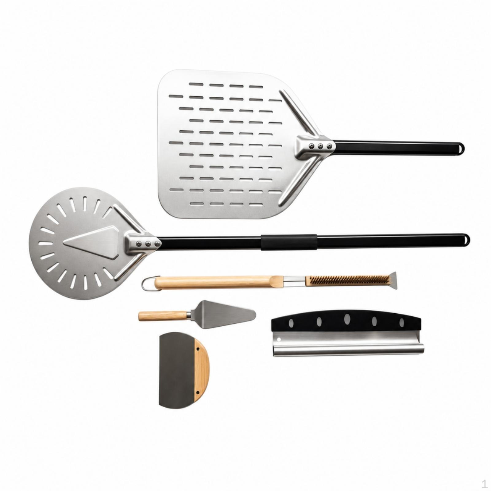 6 Pieces Pizza Making Kit LongHandled