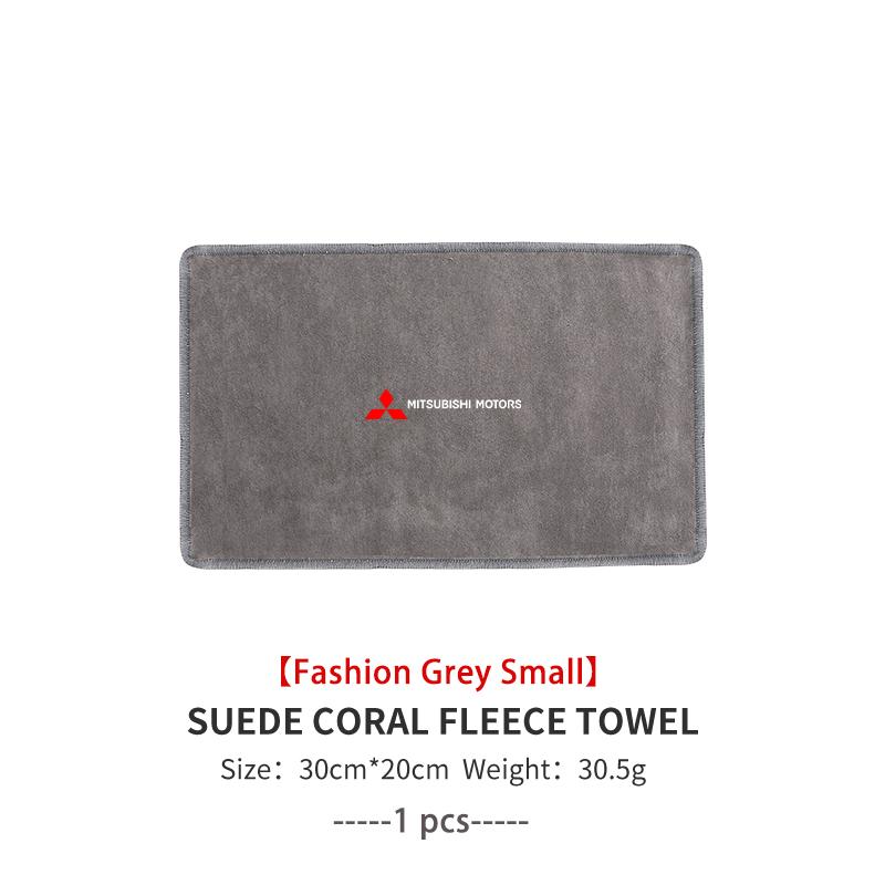 For Mitsubishi Absorbent Car Cleaning Cloth Towel Deer Skin Velvet Washing Tool Outlander Lancer L200 ASX Pajero Grandis Eclipse