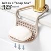 Portable Drainage Rack Bendable Sponge Holder for Sink, Quick Dry Adjustable Hanging Draining Kitchen Sink Storage Basket Rack, Durable Plastic