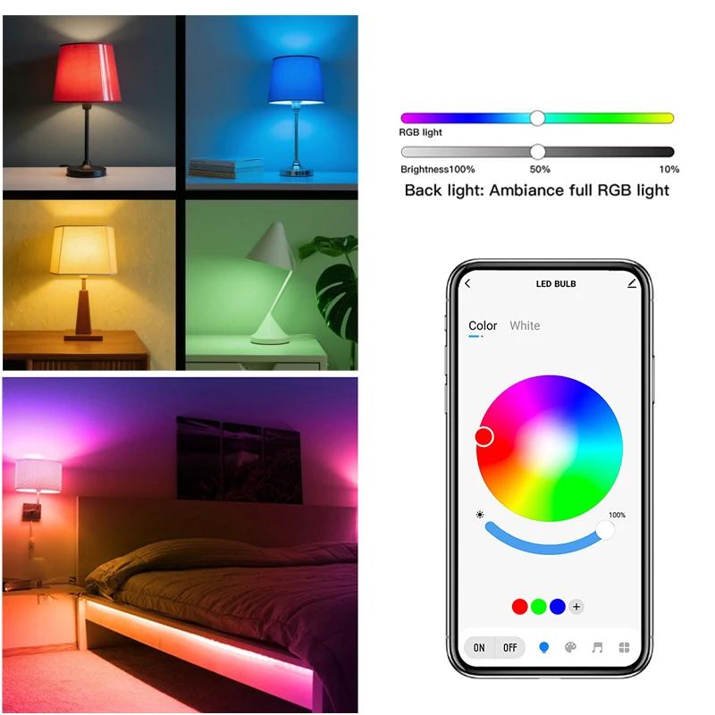 Tuya Smart Bluetooth LED Bulb 220V 10W12W E27B22 Base LED Light RGB Smart Life APP Remote Control Gateway Accessible
