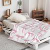 Haukea Throw Blanket Pink Bow Blanket Cute Throw Blankets for Couch Fluffy Cozy Throw Blankets for Bed Living Room Bow Decor Blankets & Throws, Pink