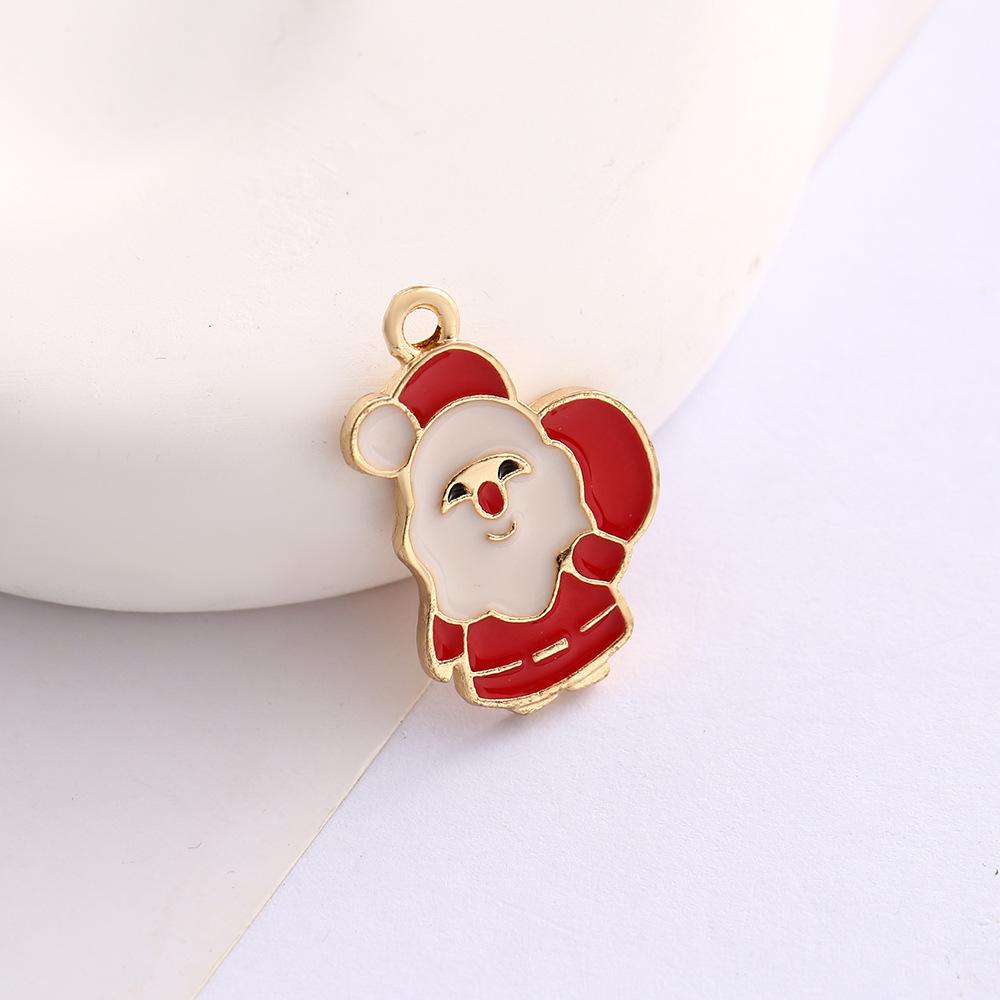 Alloy Drip Cartoon Santa Snowman Bells Diy Bracelet Pendant Pendant Accessories