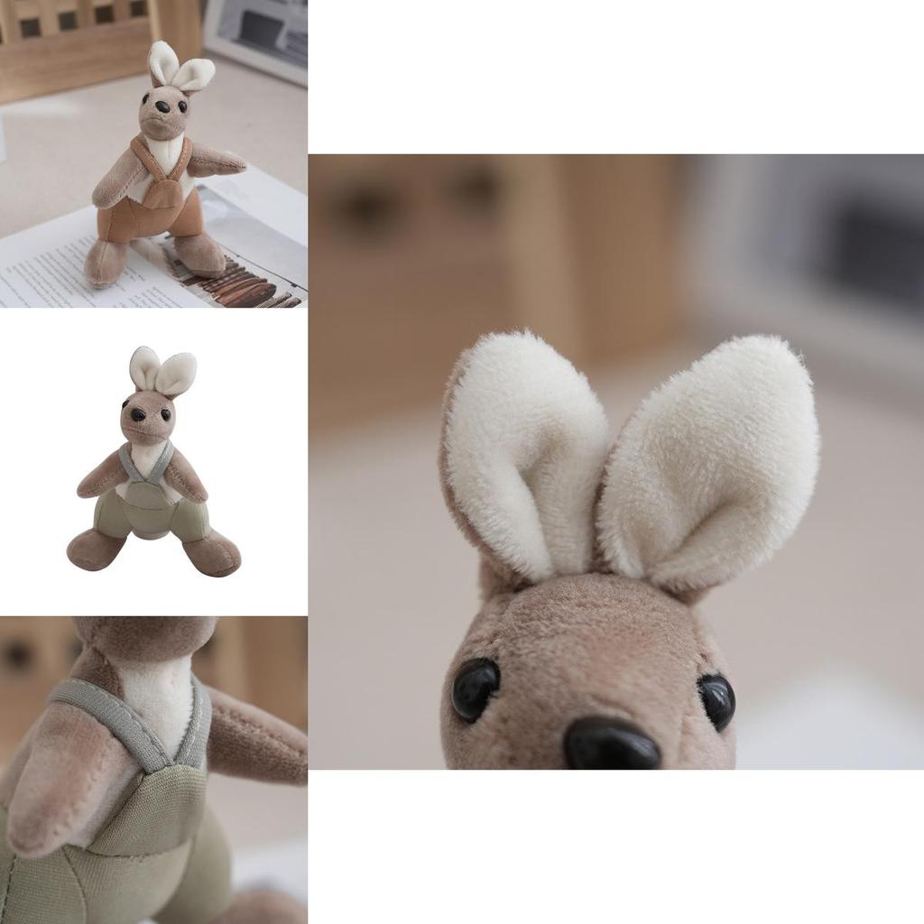 Adorable Plush Kangaroo Keychain Doll With Cute Design For Couples And Collectors