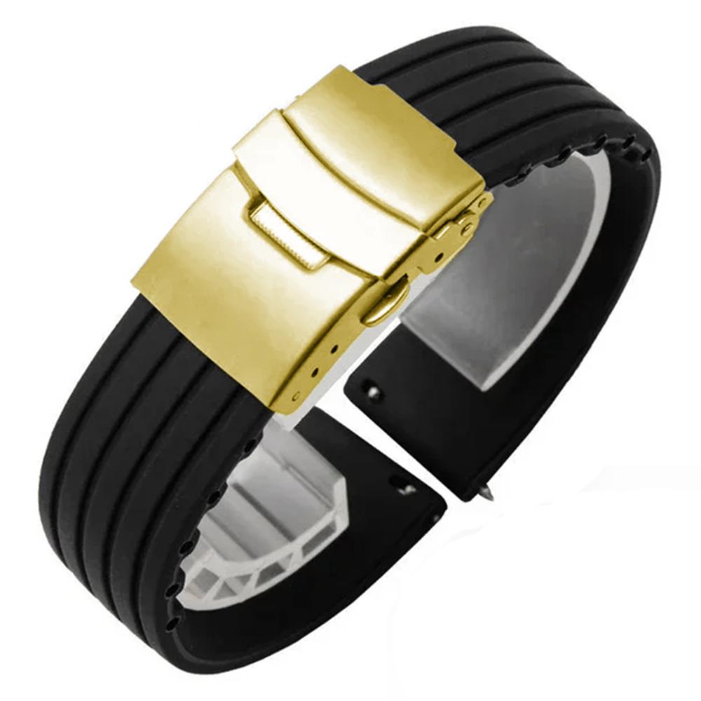 Silicone Watch Band Quick Release Rubber Watch Strap 18mm 20mm 22mm 24mm Wrist Strap Watches Accessories Replacement Watchband