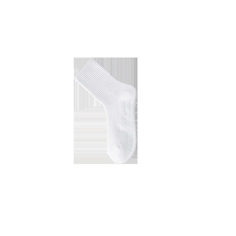 Men's Spring and Summer Solid Color Towel Bottom Moisture Absorption and Perspiration Wormwood Incense Do Not Take Off with The Tube Socks