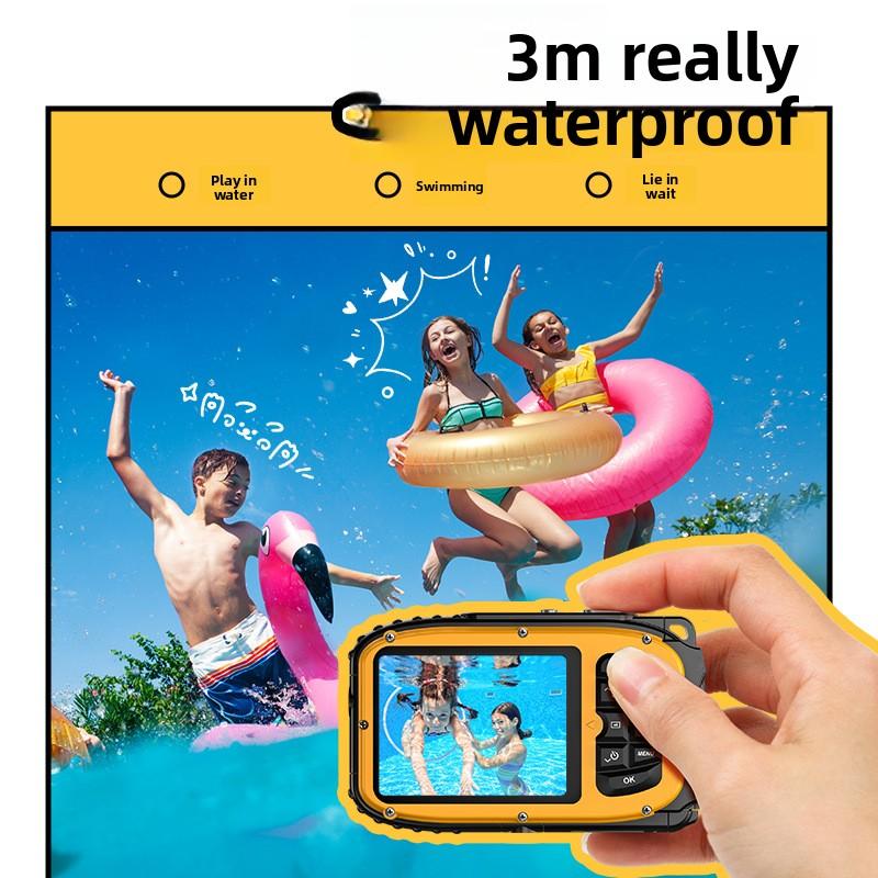 New Kids Waterproof Digital Camera 1080P HD CCD Autofocus Underwater Camcorder for Diving Travel Snorkeling Swimming Toy Gift