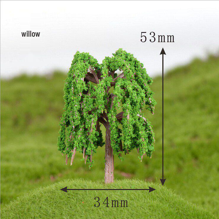 Decorative Miniature Trees & Succulents for Landscaping: Mini Fruit, Willow, Golden Leaf Trees, Moss Micro Landscape DIY Materials