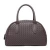 Retro PU Woven Boston Bag - Women's Autumn/Winter Light Luxury Handbag, 2025 Collection