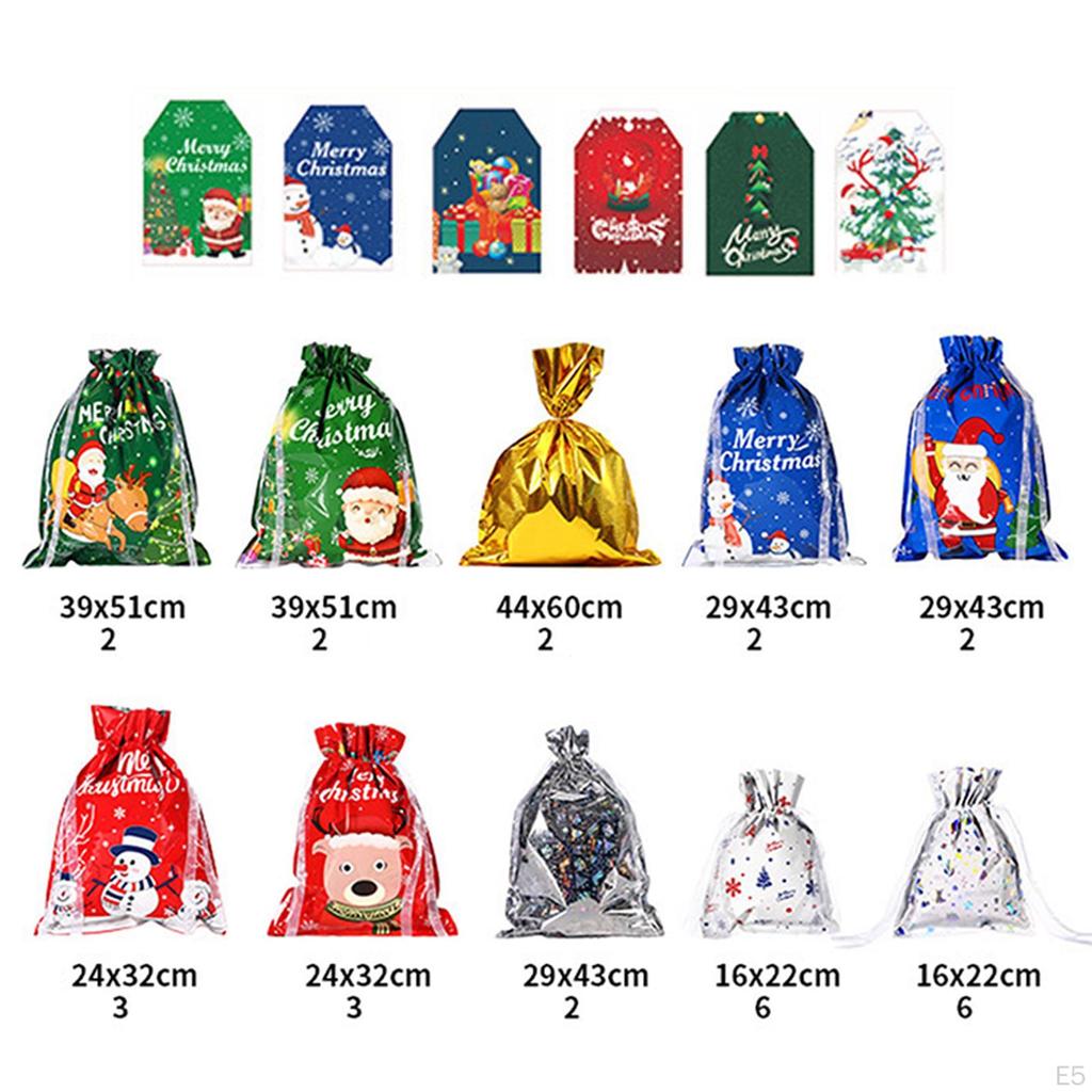 30 Pieces Christmas Candy Bag Gift Packaging