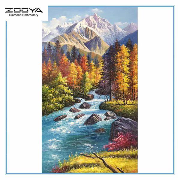 

ZOOYA DIY 5D Полный дрель Алмазная картина Пейзаж Вышивка Крестом Мозаика Картина Домашний декор