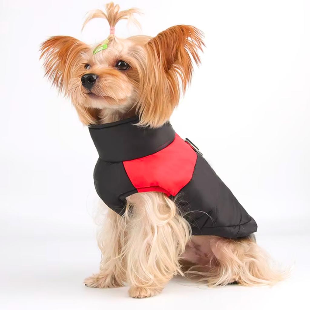 Dog Cat Clothes Vest Jacket Waterproof Zipper Insulated Size M