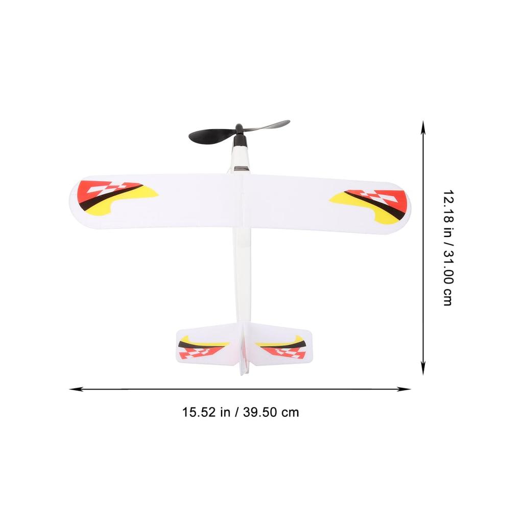 COLLBATH Rubber Band Powered Airplane Model for Kids, Outdoor Sports Toy, Flies In Seconds, Easy To Assemble, Great Gift for Improving Hand-Eye