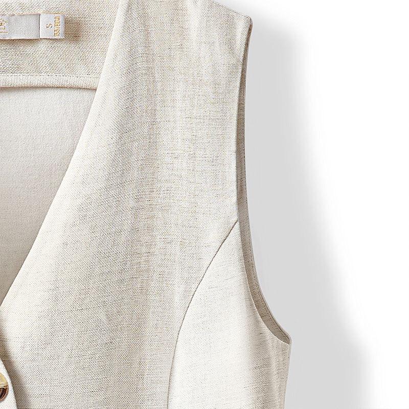 Damen V-Ausschnitt Einreihige Pendlerweste