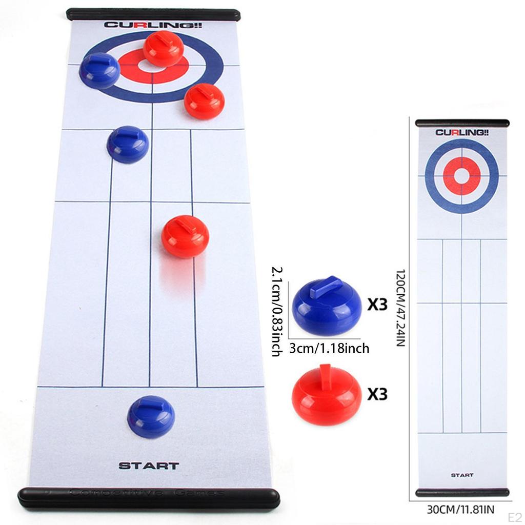 Curling Spiel Indoor Set Shuffleboard Sportliche Aktivitäten Familie
