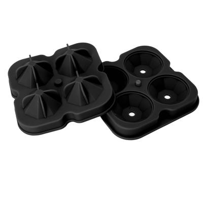 4 Hole Diamond Shaped Ice Cube Mold Silicone Ice Cube Trays for Cake Molds DIY Chocolate Candy