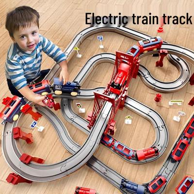 Electric High-Speed Train Set for Kids – Educational Toy with Track Model, Perfect Birthday Gift.