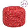 152400 vidaXL Boat Rope Red 10 Mm 25 M Polypropylene