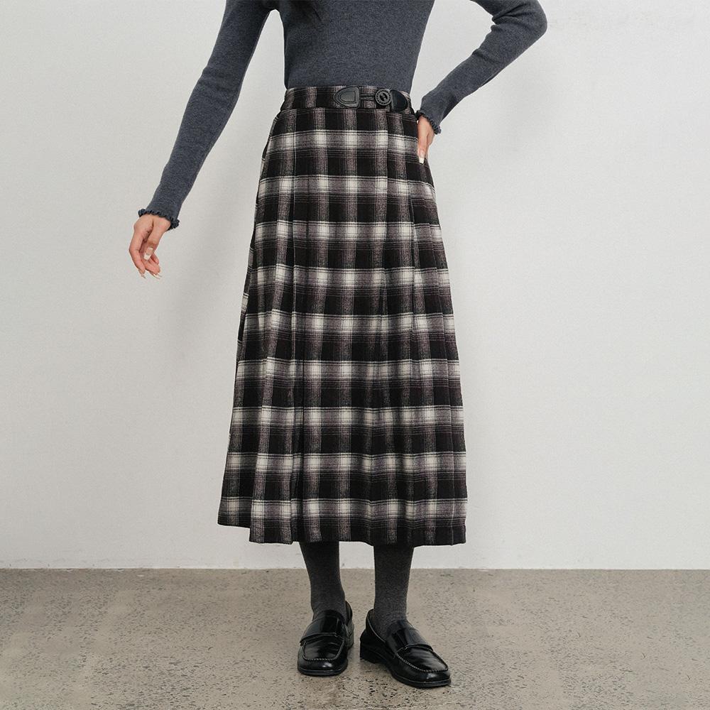 Laengsseon Ls_Waist Point Pleated Skirt