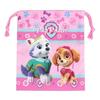 KoohaCreate Drawstring Bag, Small, Paw Patrol, Pink [120257] - Perfect for Kindergarten, School, and Extracurricular Activities