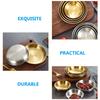 2Pcs Stainless Steel Sauce Dish Creative Dipping Container Multi-Use Seasoning Dish for Sauces Snacks Appetizers Home Restaurant