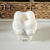 Bathroom Counter Organizer 3D Printed Smiling Tooth Toothbrush Holder, Funny Dental Desk Figurine, Small Sculpture Creative Shaped Storage Stand