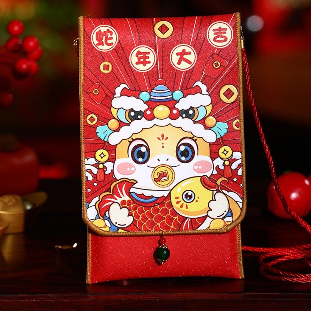 Chinese 2025 Snake Year Red Envelopes Blessing Lucky Money Pockets Money Packet  Wedding Birthday