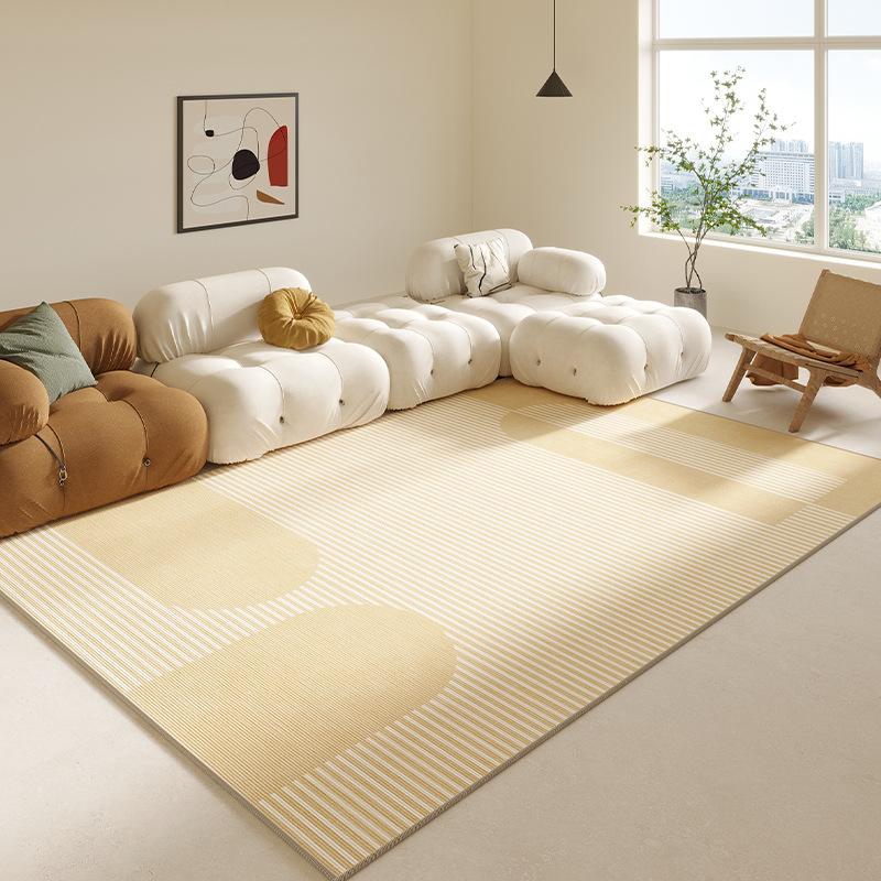 Simple Geometric Ins Line Wind Carpet Living Room Bed In Front of the Large Carpet Easy To Take Care of Non-slip Soft Rug