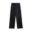 New Women's Fleece-Lined Straight-Leg Sweatpants: Versatile, Slimming, Loose, Casual, Warm Winter Wear.