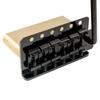 Musiclily Ultra 10.5mm Pitch 6-Point Support ST Tremolo Bridge Vintage Steel Saddle 42mm Brass Block for Strat Electric Guitar Black