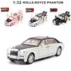1:32 Rolls Royce Phantom Die-Cast Vehicles Alloy Car Model Sound and Light Pull Back Function Collection Car Toys